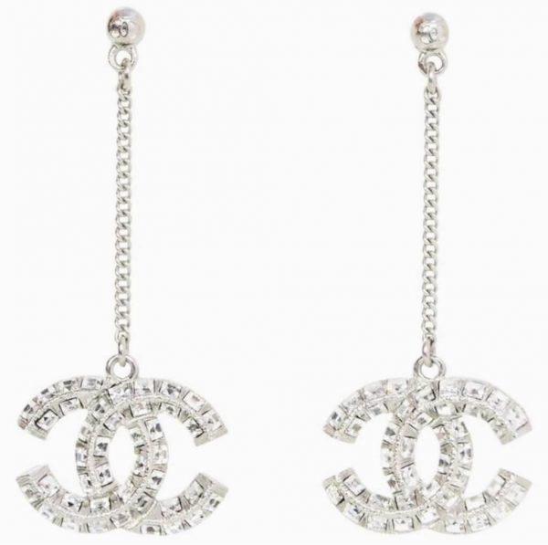 Chanel - Diamanté Drop Earrings