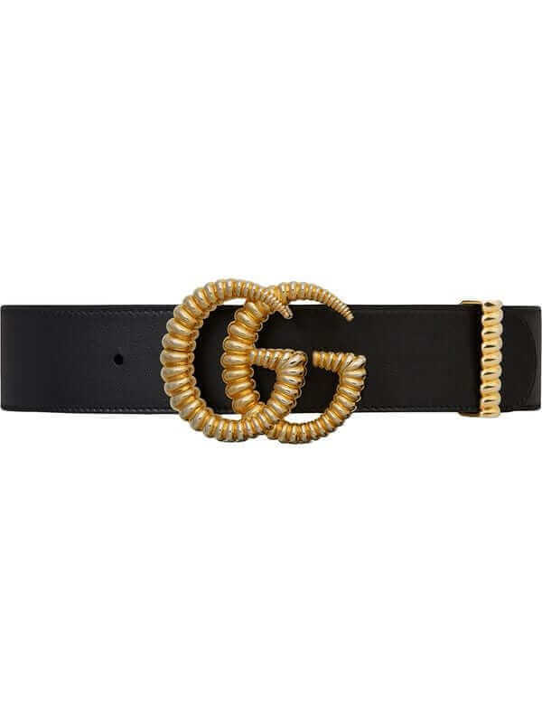 Gucci - GG Black Torchon Belt | All The Dresses